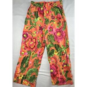 Cynthia Crowley Boho Linen Blend Cruise Pants Medium